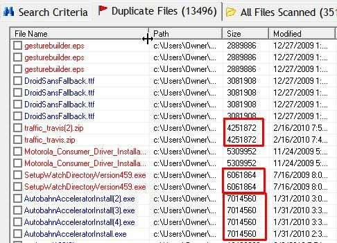 revisão limpador duplicado