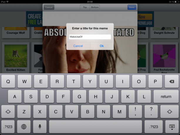 Meme Generator: Possivelmente, o máximo de diversão que você terá no seu iPad memegenerator4
