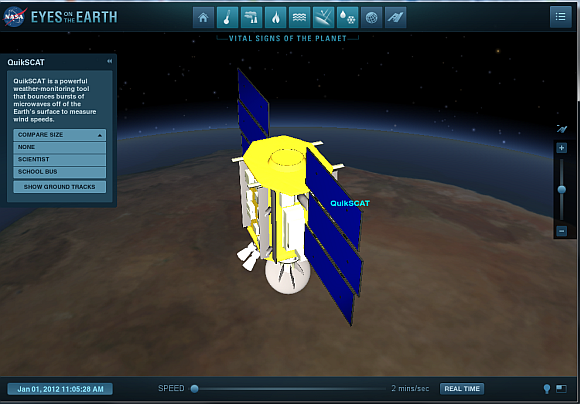 visualização da nasa