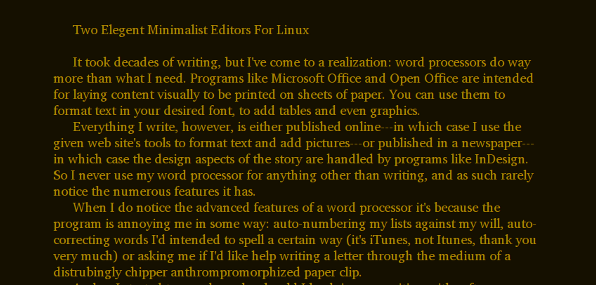 editores de texto linux