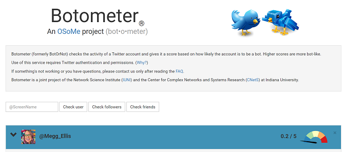 botometer ferramenta de análise bot